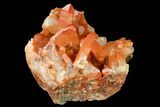 Natural, Red Quartz Crystal Cluster - Morocco #153769-1